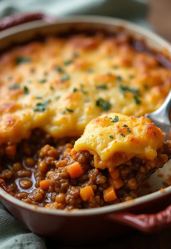 25 Best Vegan Dinner Recipes to Try This Week 71 25 Best Vegan Dinner Recipes to Try This Week - 11. Lentil and Sweet Potato Shepherd’s Pie