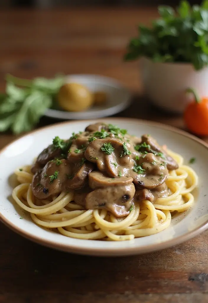 25 Best Vegan Dinner Recipes to Try This Week 92 25 Best Vegan Dinner Recipes to Try This Week - 14. Vegan Mushroom Stroganoff