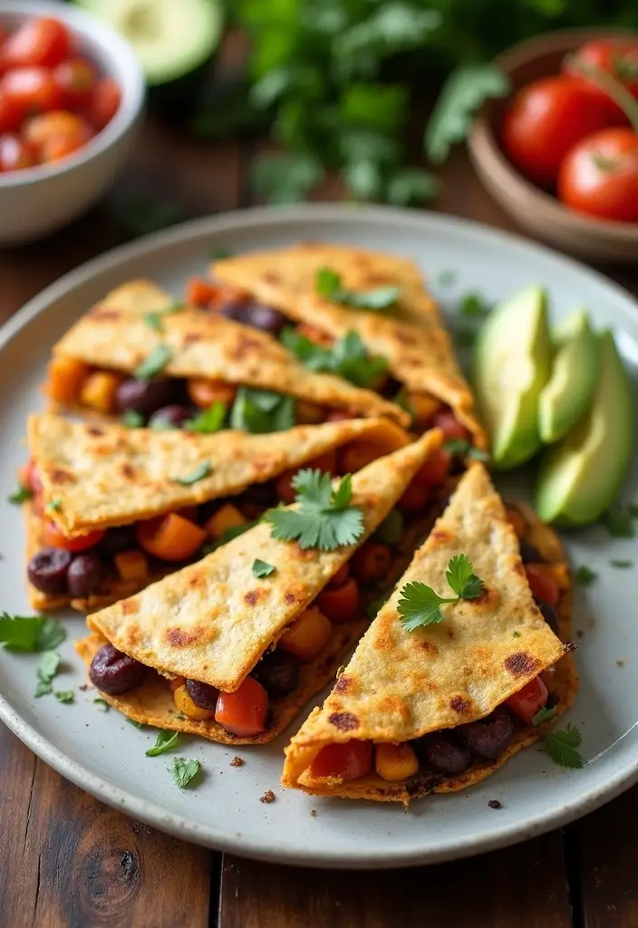 25 Best Vegan Dinner Recipes to Try This Week 106 25 Best Vegan Dinner Recipes to Try This Week - 16. Sweet Potato Black Bean Quesadillas
