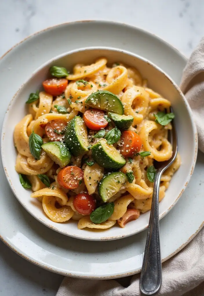 25 Best Vegan Dinner Recipes to Try This Week 8 25 Best Vegan Dinner Recipes to Try This Week - 2. Creamy Vegan Pasta Primavera