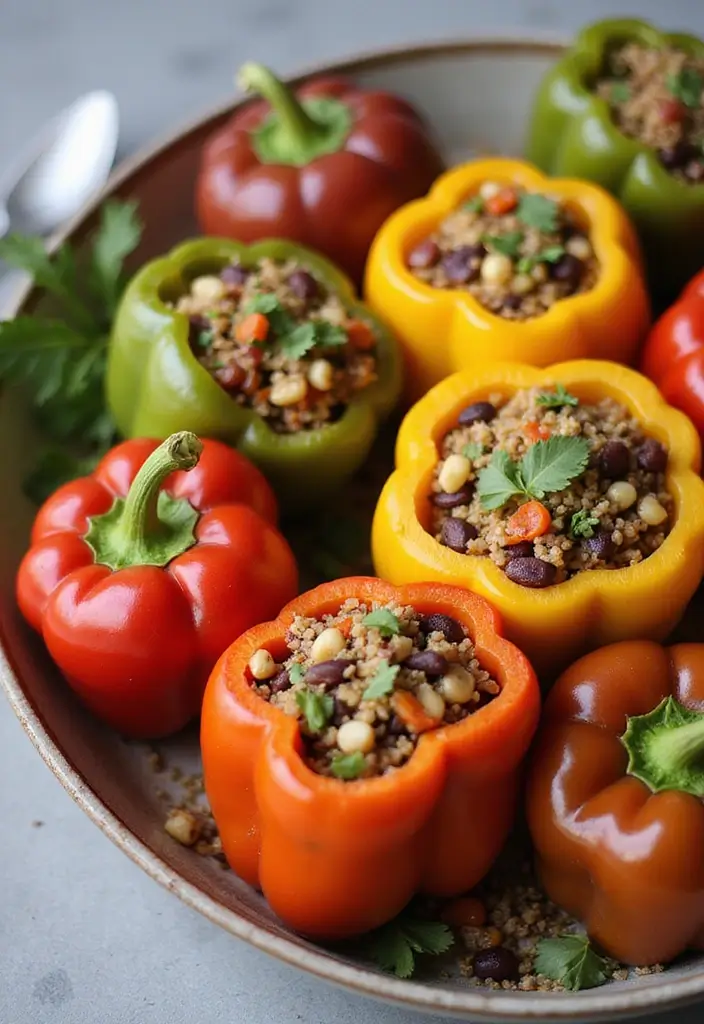 25 Best Vegan Dinner Recipes to Try This Week 43 25 Best Vegan Dinner Recipes to Try This Week - 7. Stuffed Bell Peppers