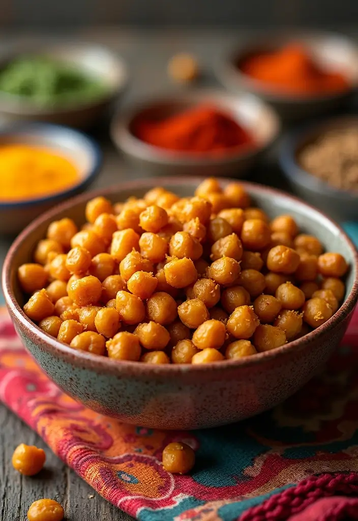 25 High Protein Raw Vegan Recipes Full of Energy 22 25 High Protein Raw Vegan Recipes Full of Energy - 4. Spicy Roasted Chickpea Snacks