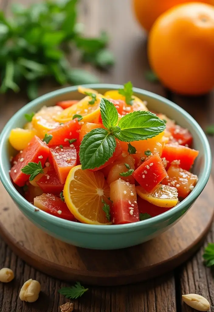 25 High Protein Raw Vegan Recipes Full of Energy 48 25 High Protein Raw Vegan Recipes Full of Energy - 8. Refreshing Citrus Salad