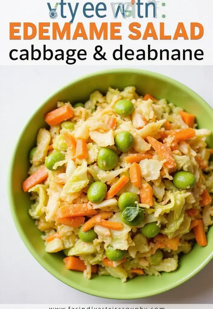 25 High Protein Vegan Salad Recipes for Clean Eating 67 25 High Protein Vegan Salad Recipes for Clean Eating - 11. Cabbage & Edamame Salad