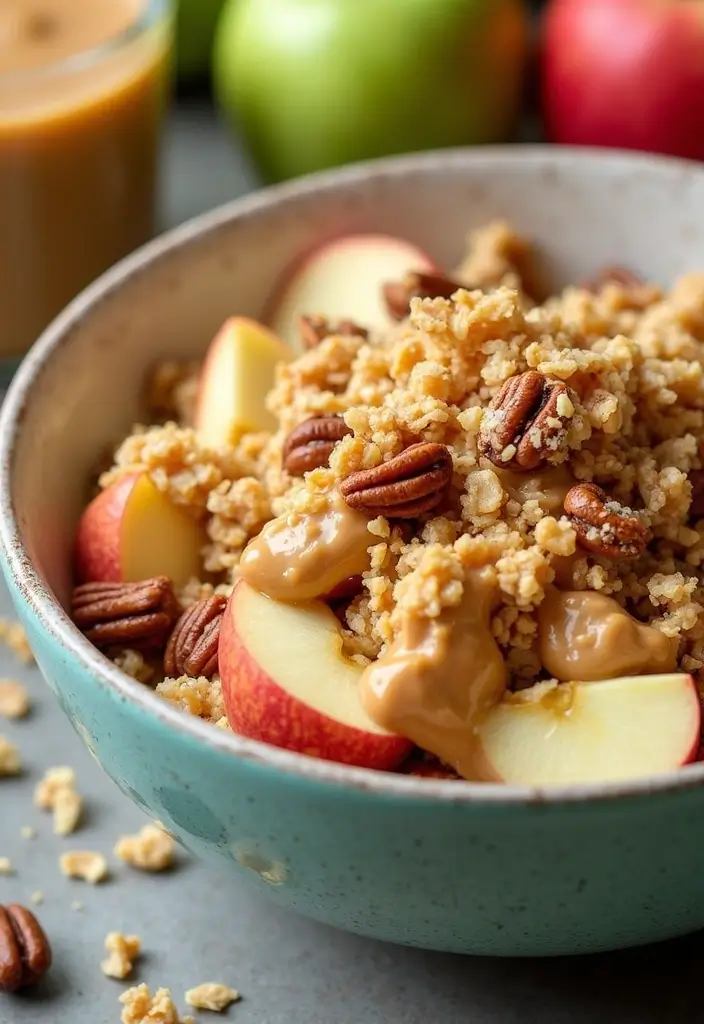25 High Protein Vegan Salad Recipes for Clean Eating 34 25 High Protein Vegan Salad Recipes for Clean Eating - 6. Peanut Butter & Apple Salad