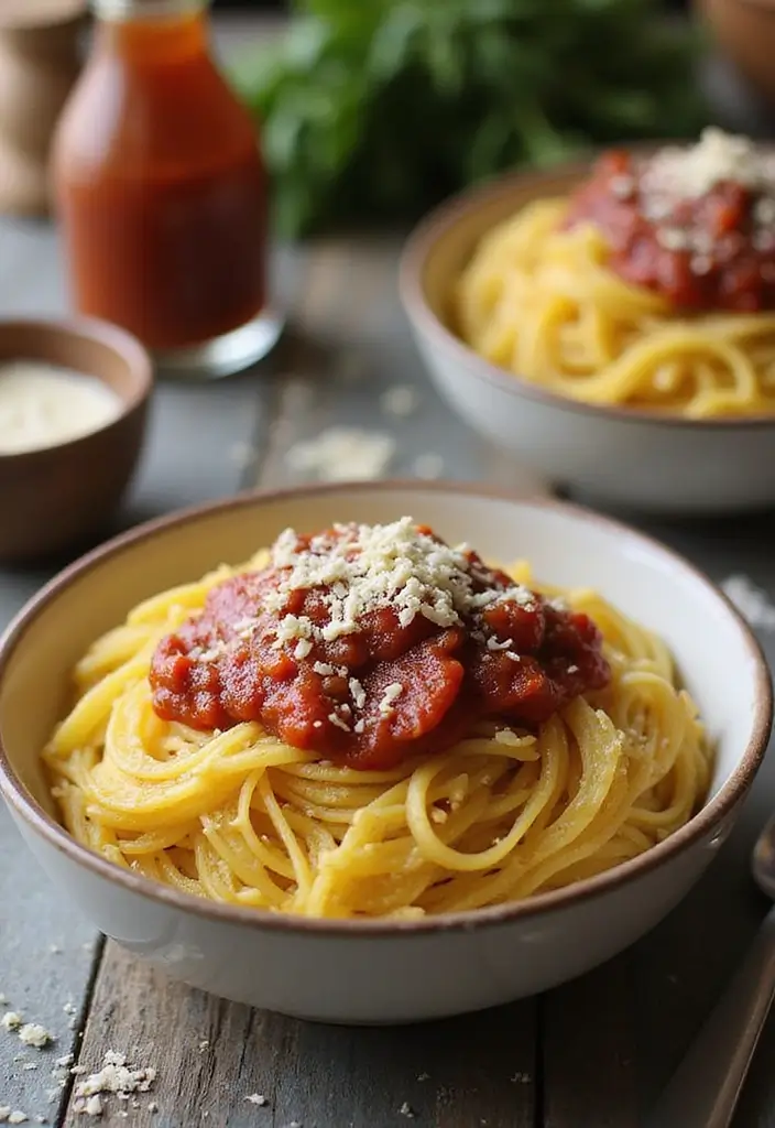 25 Low Carb Vegan Recipes for Every Day 60 25 Low Carb Vegan Recipes for Every Day - 10. Spaghetti Squash with Marinara