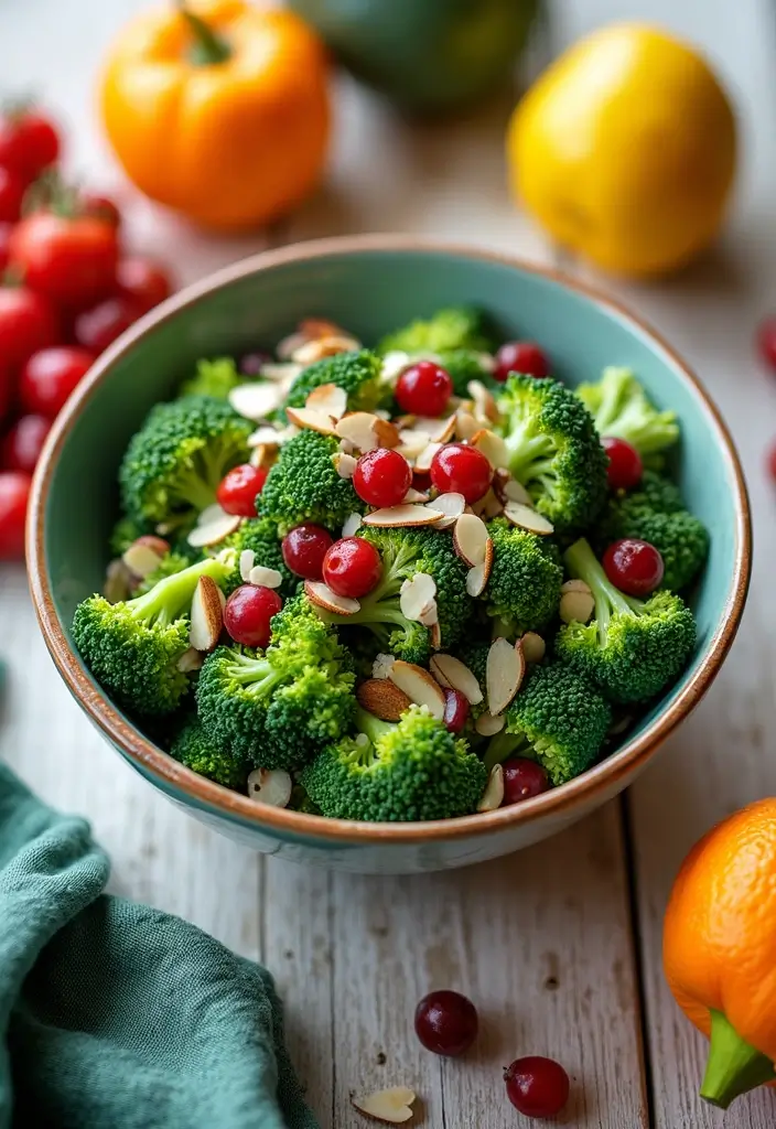 25 Low Carb Vegan Recipes for Every Day 67 25 Low Carb Vegan Recipes for Every Day - 11. Broccoli and Almond Salad