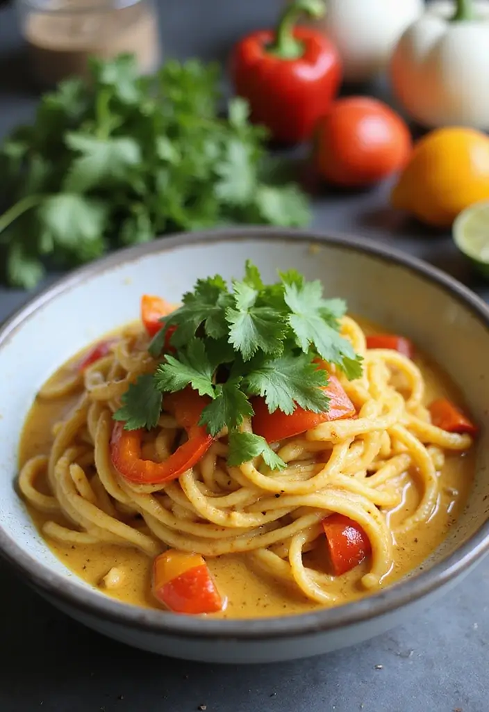 25 Low Carb Vegan Recipes for Every Day 74 25 Low Carb Vegan Recipes for Every Day - 12. Coconut Curry Zoodles