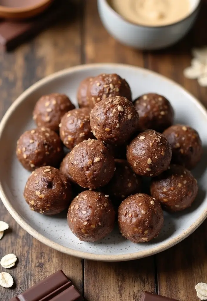 25 Low Carb Vegan Recipes for Every Day 102 25 Low Carb Vegan Recipes for Every Day - 16. Peanut Butter Chocolate Energy Balls