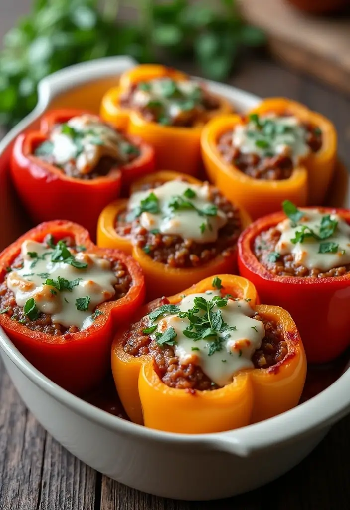 25 Low Carb Vegan Recipes for Every Day 109 25 Low Carb Vegan Recipes for Every Day - 17. Savory Stuffed Peppers