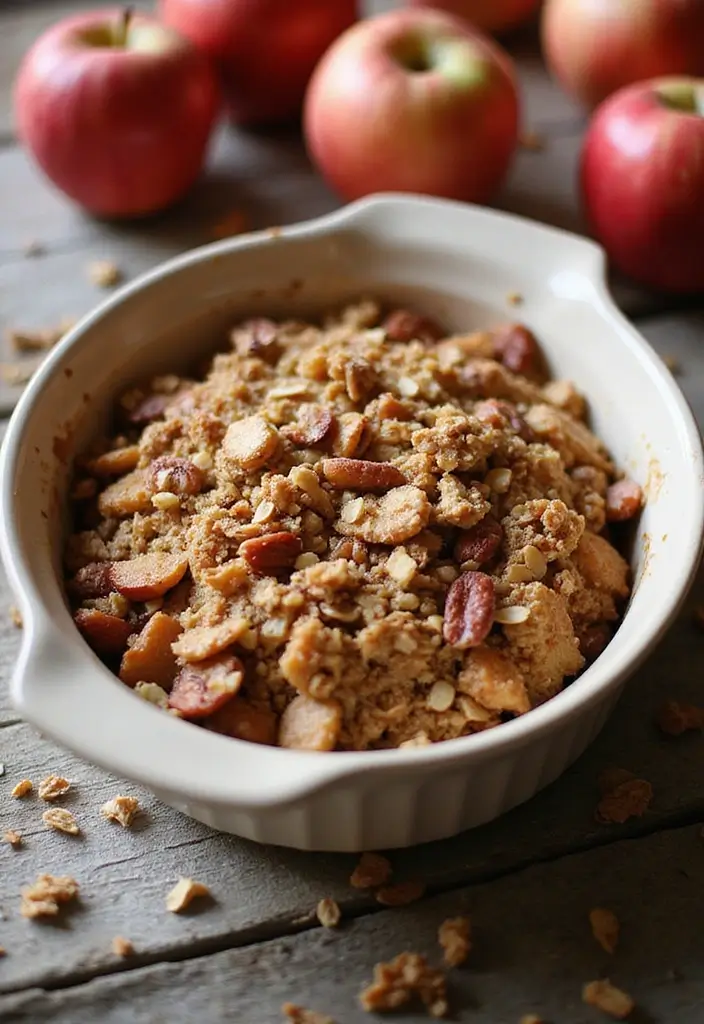 25 Low Carb Vegan Recipes for Every Day 156 25 Low Carb Vegan Recipes for Every Day - 24. Vegan Apple Crisp