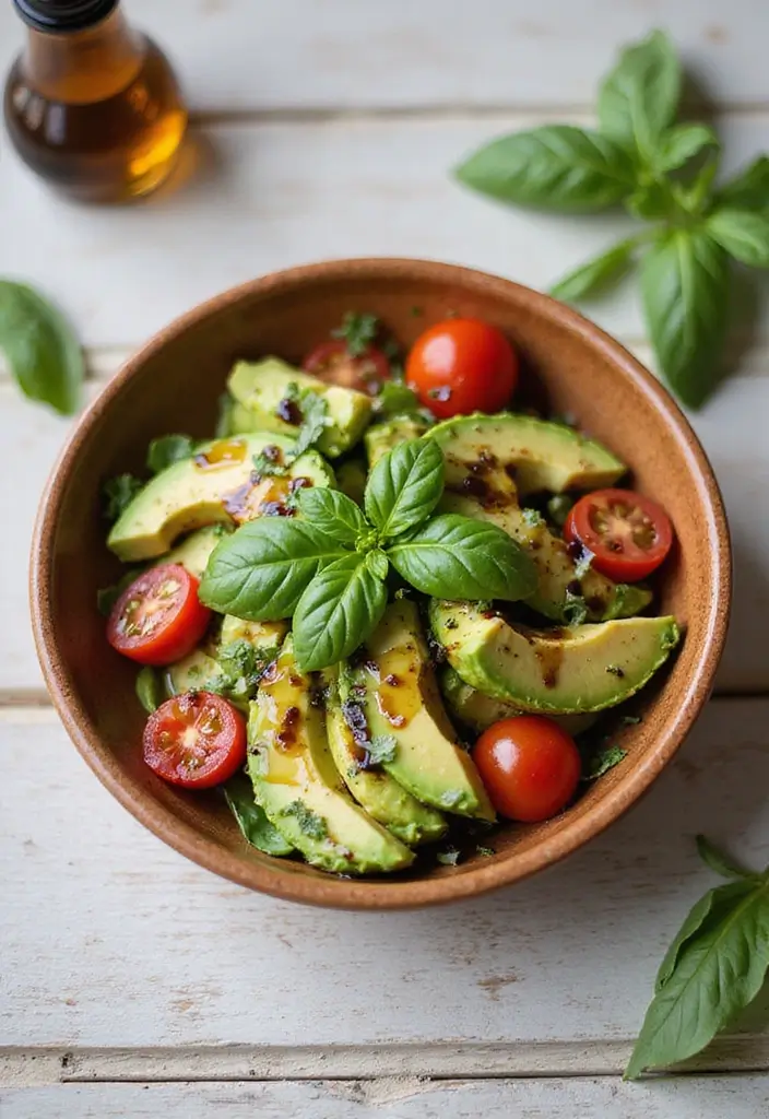 25 Low Carb Vegan Recipes for Every Day 27 25 Low Carb Vegan Recipes for Every Day - 5. Avocado and Tomato Salad