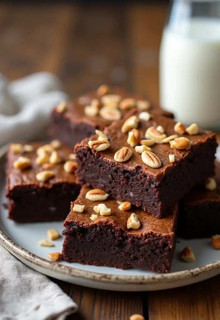 25 Vegan Dairy Free Gluten Free Recipes for Every Occasion 41 25 Vegan Dairy Free Gluten Free Recipes for Every Occasion - 7. Nutty Vegan Brownies