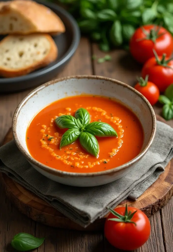 25 Vegan Dutch Oven Recipes for Family Dinners 81 25 Vegan Dutch Oven Recipes for Family Dinners - 13. Creamy Tomato Basil Soup