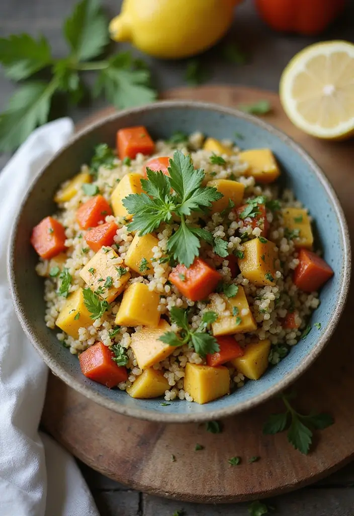 25 Vegan Dutch Oven Recipes for Family Dinners 91 25 Vegan Dutch Oven Recipes for Family Dinners - 15. Lemon Herb Couscous with Vegetables