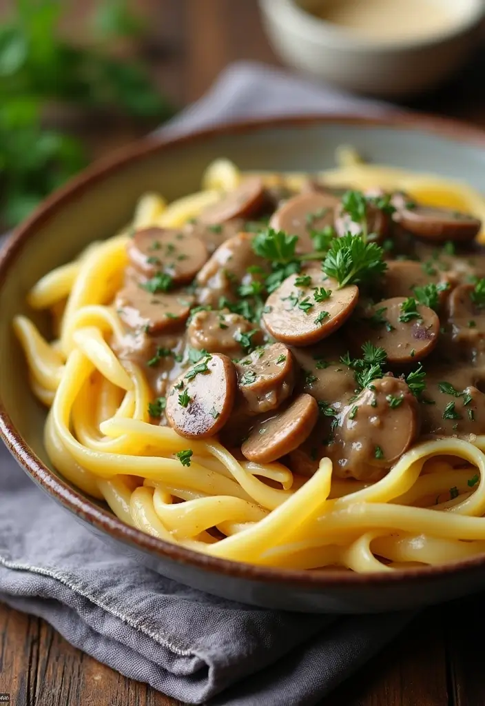 25 Vegan Dutch Oven Recipes for Family Dinners 110 25 Vegan Dutch Oven Recipes for Family Dinners - 18. Vegan Mushroom Stroganoff