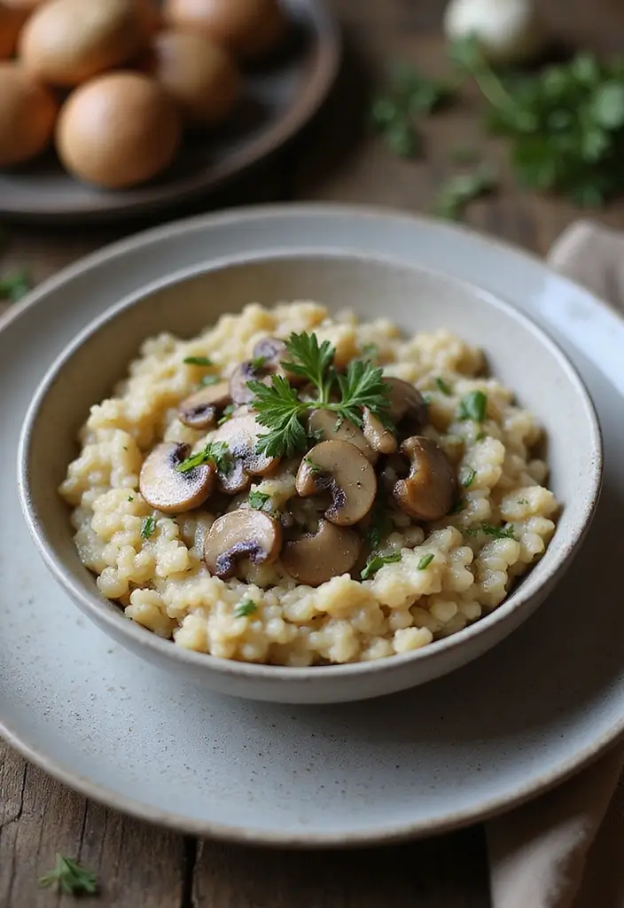 25 Vegan Dutch Oven Recipes for Family Dinners 39 25 Vegan Dutch Oven Recipes for Family Dinners - 7. Creamy Mushroom Risotto