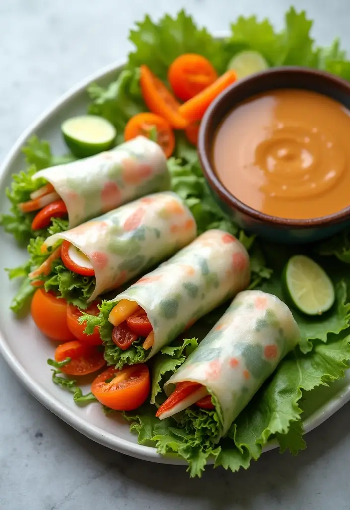 25 Vegan Gluten Free Appetizer Recipes for Any Party 102 25 Vegan Gluten Free Appetizer Recipes for Any Party - 16. Vegan Spring Rolls
