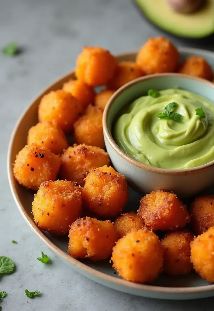 25 Vegan Gluten Free Appetizer Recipes for Any Party 8 25 Vegan Gluten Free Appetizer Recipes for Any Party - 2. Sweet Potato Bites with Avocado Dipping Sauce