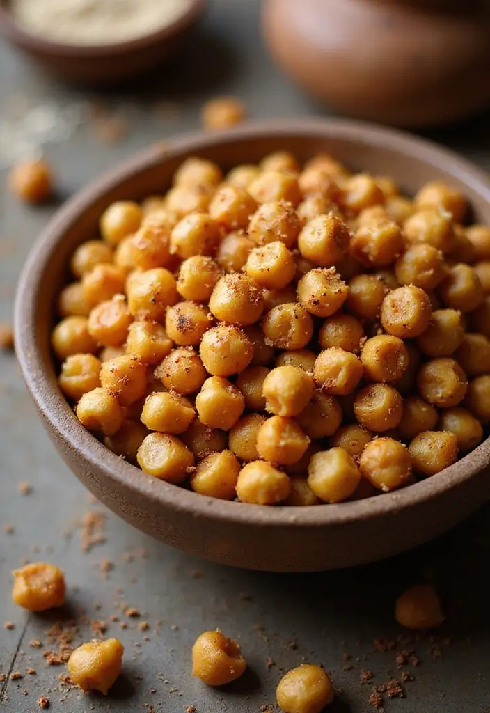 25 Vegan Gluten Free Appetizer Recipes for Any Party 15 25 Vegan Gluten Free Appetizer Recipes for Any Party - 3. Spicy Roasted Chickpeas