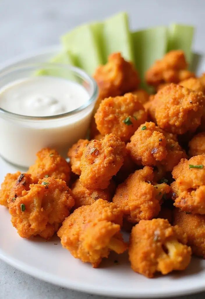 25 Vegan Gluten Free Appetizer Recipes for Any Party 29 25 Vegan Gluten Free Appetizer Recipes for Any Party - 5. Cauliflower Buffalo Wings
