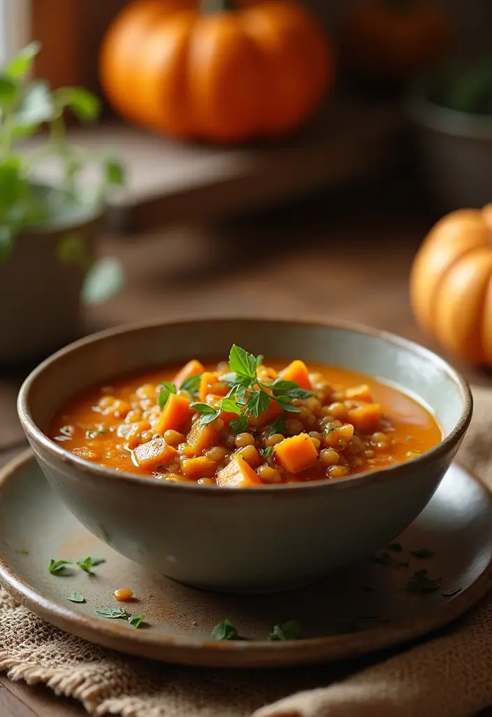 25 Vegan Gluten Free Crockpot Recipes for Busy Days 91 25 Vegan Gluten Free Crockpot Recipes for Busy Days - 15. Pumpkin & Lentil Stew