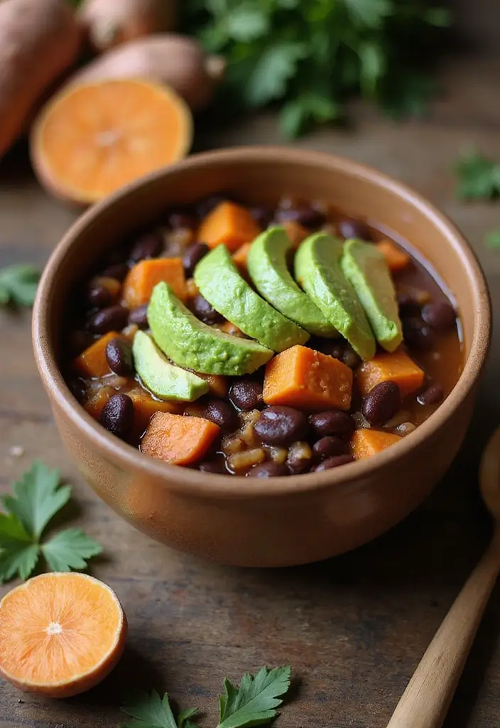 25 Vegan Gluten Free Crockpot Recipes for Busy Days 98 25 Vegan Gluten Free Crockpot Recipes for Busy Days - 16. Black Bean & Sweet Potato Stew