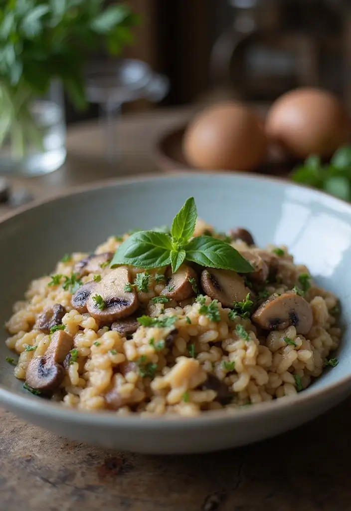 25 Vegan Gluten Free Crockpot Recipes for Busy Days 140 25 Vegan Gluten Free Crockpot Recipes for Busy Days - 22. Rustic Vegan Mushroom Risotto