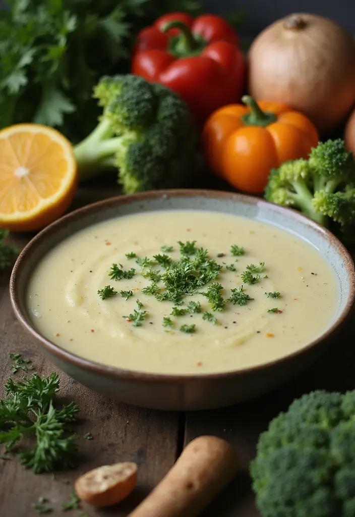 25 Vegan Gluten Free Crockpot Recipes for Busy Days 154 25 Vegan Gluten Free Crockpot Recipes for Busy Days - 24. Vegan Potato & Broccoli Soup