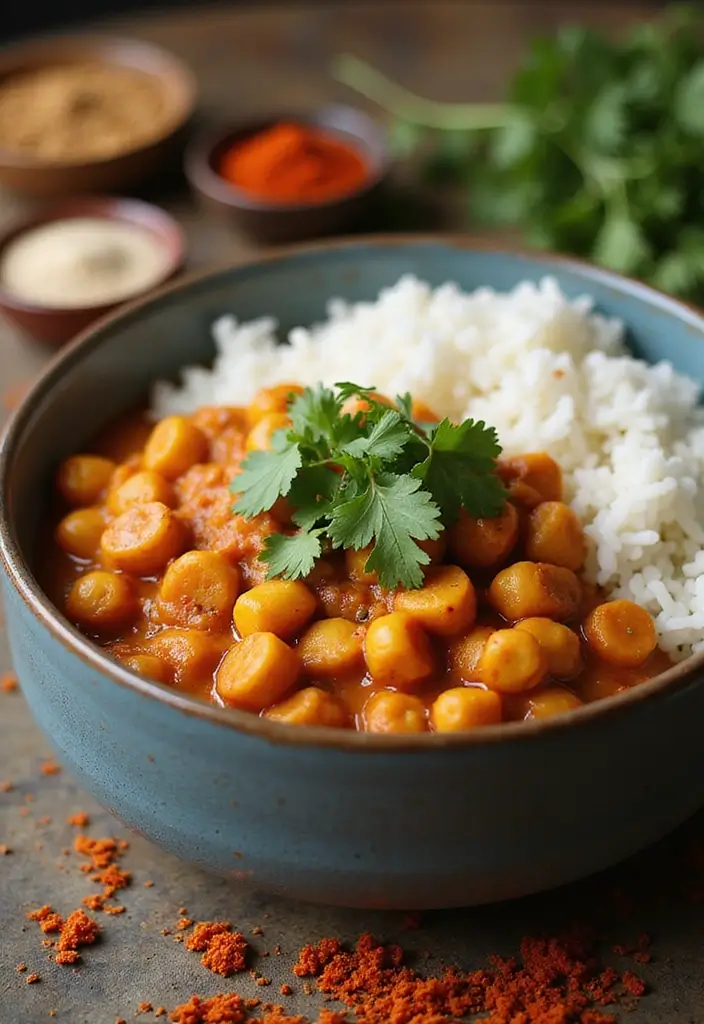 25 Vegan Gluten Free Crockpot Recipes for Busy Days 13 25 Vegan Gluten Free Crockpot Recipes for Busy Days - 3. Spicy Chickpea Curry