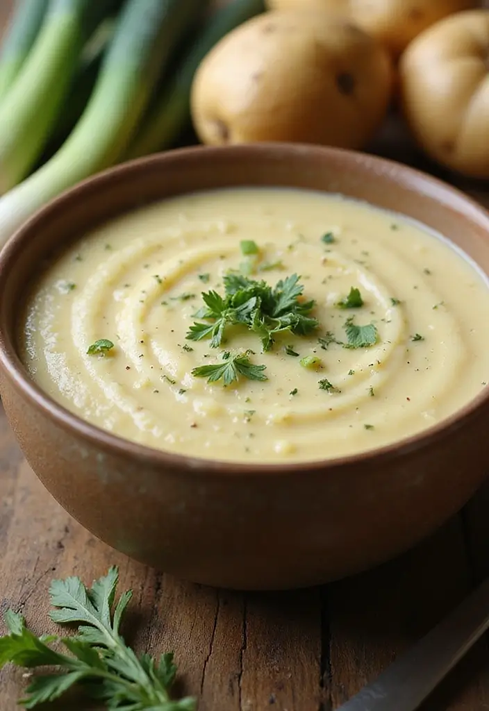 25 Vegan Gluten Free Crockpot Recipes for Busy Days 32 25 Vegan Gluten Free Crockpot Recipes for Busy Days - 6. Creamy Potato Leek Soup