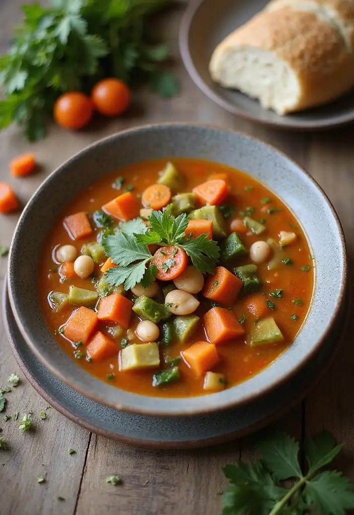 25 Vegan Gluten Free Crockpot Recipes for Busy Days 44 25 Vegan Gluten Free Crockpot Recipes for Busy Days - 8. Vegetable & Bean Soup