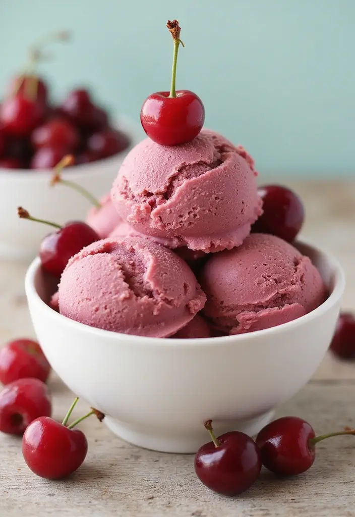 25 Vegan Ice Cream Recipes Dairy-Free and Delicious 142 25 Vegan Ice Cream Recipes Dairy-Free and Delicious - 22. Cherry Vanilla Ice Cream
