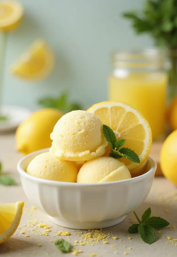 25 Vegan Ice Cream Recipes Dairy-Free and Delicious 46 25 Vegan Ice Cream Recipes Dairy-Free and Delicious - 8. Lemon Sorbet Refresh