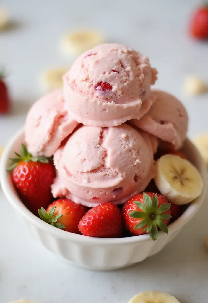 25 Vegan Ice Cream Recipes Dairy-Free and Delicious 53 25 Vegan Ice Cream Recipes Dairy-Free and Delicious - 9. Strawberry Banana Bliss