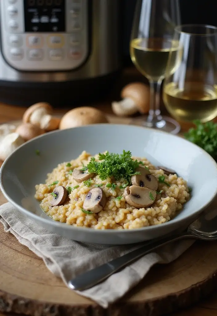 25 Vegan Instant Pot Recipes for Quick Meals 1 25 Vegan Instant Pot Recipes for Quick Meals - 1. Creamy Vegan Mushroom Risotto