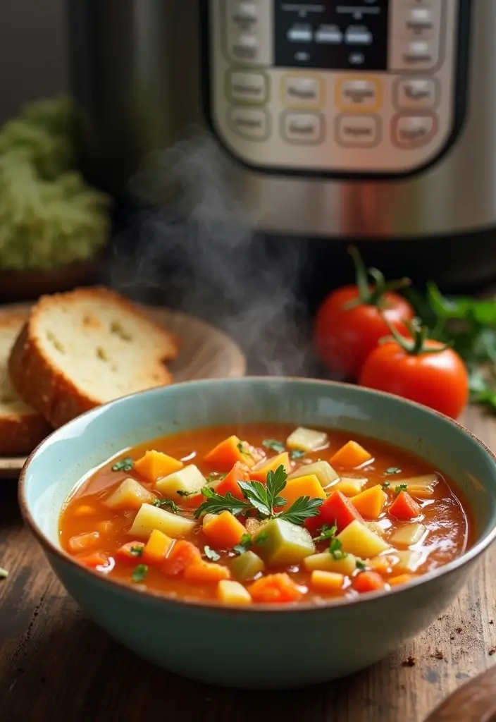25 Vegan Instant Pot Recipes for Quick Meals 59 25 Vegan Instant Pot Recipes for Quick Meals - 11. Instant Pot Vegetable Soup
