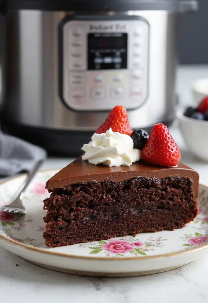 25 Vegan Instant Pot Recipes for Quick Meals 115 25 Vegan Instant Pot Recipes for Quick Meals - 19. Instant Pot Vegan Chocolate Cake