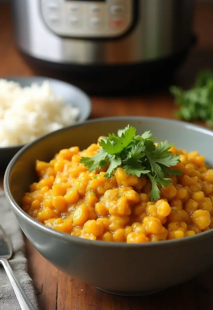 25 Vegan Instant Pot Recipes for Quick Meals 13 25 Vegan Instant Pot Recipes for Quick Meals - 3. Coconut Curry Lentils