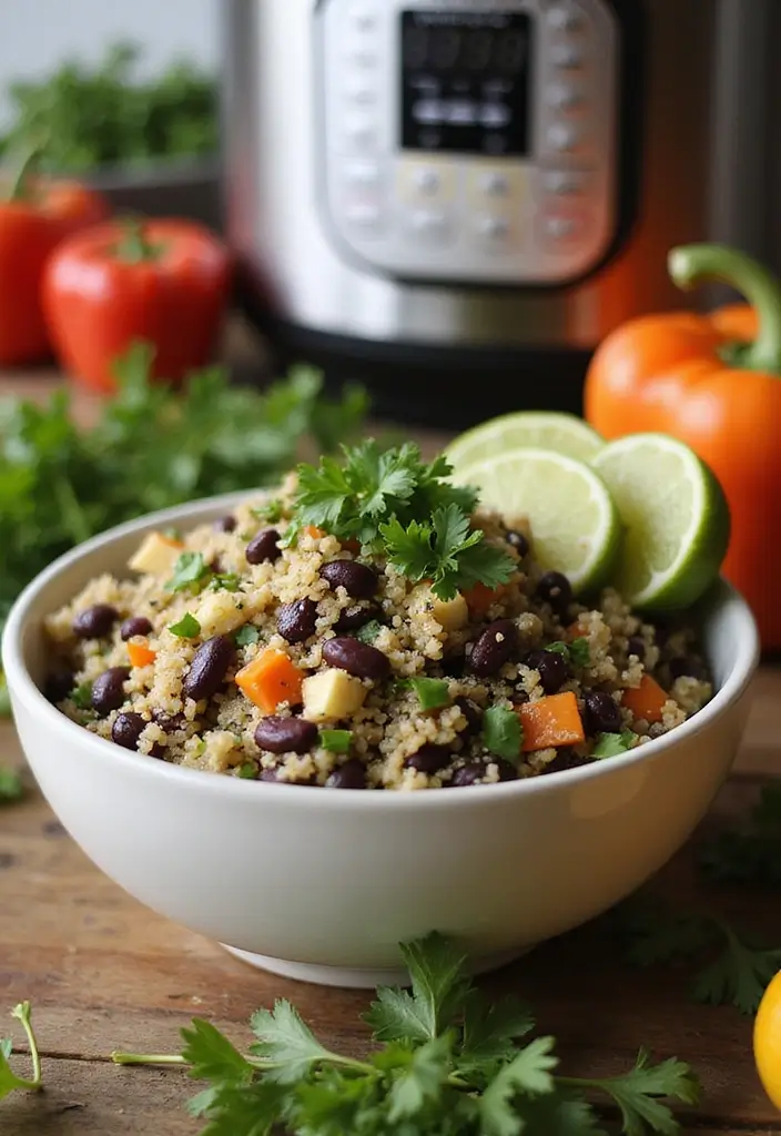 25 Vegan Instant Pot Recipes for Quick Meals 30 25 Vegan Instant Pot Recipes for Quick Meals - 6. Quinoa and Black Bean Salad