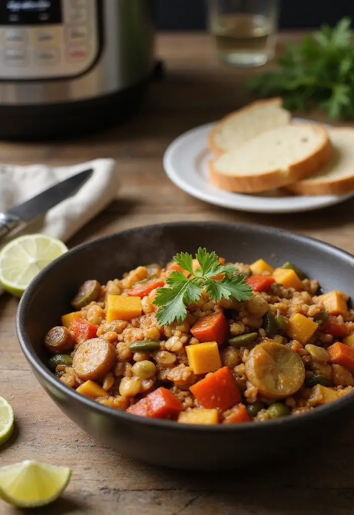 25 Vegan Instant Pot Recipes for Quick Meals 35 25 Vegan Instant Pot Recipes for Quick Meals - 7. Instant Pot Vegan Jambalaya