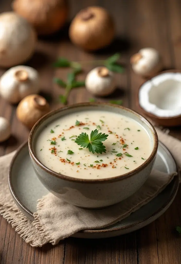 25 Vegan Mushroom Soup Recipes for Cozy Evenings 104 25 Vegan Mushroom Soup Recipes for Cozy Evenings - 16. Vegan Cream of Mushroom Soup