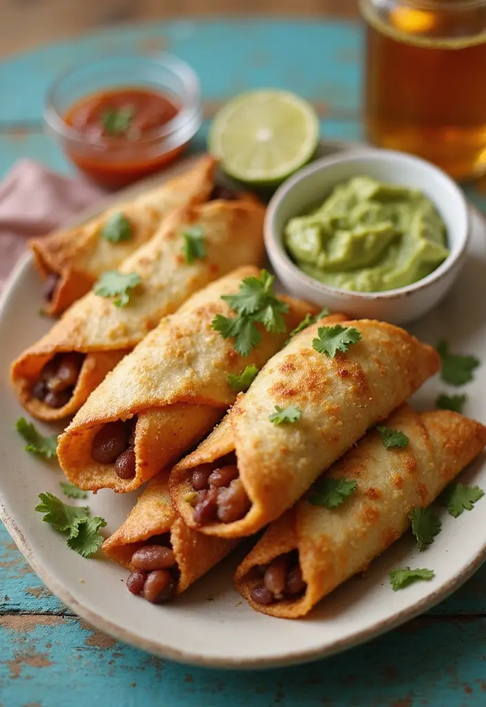 25 Vegan Pinto Bean Recipes for Protein-Packed Meals 68 25 Vegan Pinto Bean Recipes for Protein-Packed Meals - 12. Baked Pinto Bean Taquitos