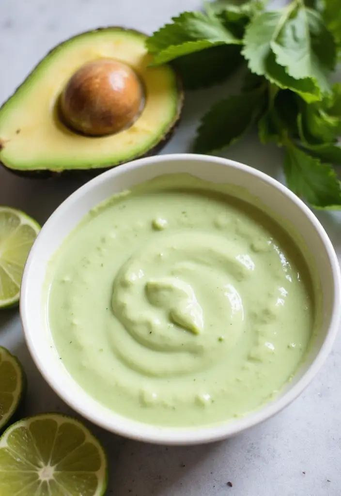 25 Vegan Salad Dressing Recipes You Can Make at Home 11 25 Vegan Salad Dressing Recipes You Can Make at Home - 3. Avocado Lime Dressing
