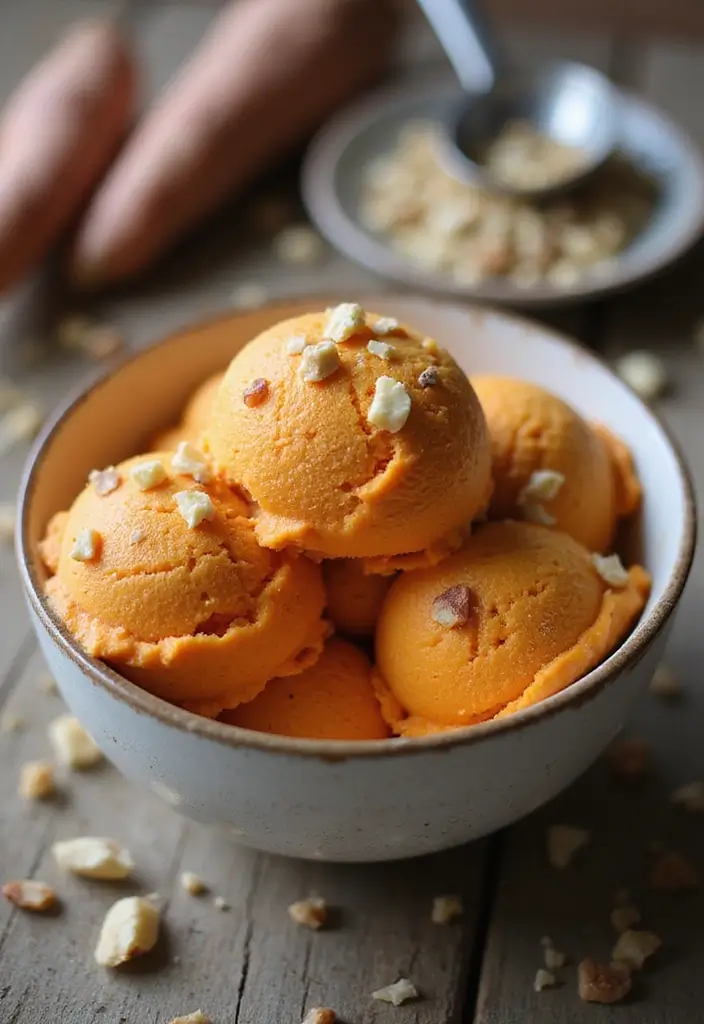 25 Vegan Sweet Potato Dessert Recipes That Delight 29 25 Vegan Sweet Potato Dessert Recipes That Delight - 5. Sweet Potato Ice Cream