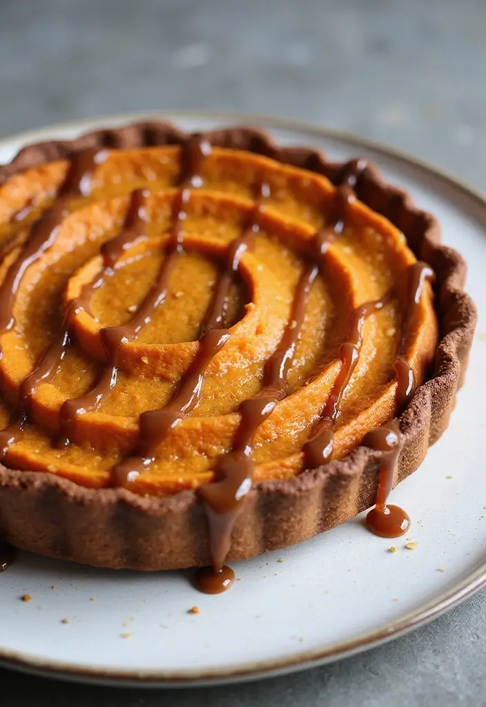 25 Vegan Sweet Potato Pie Recipes Perfect for Holidays 102 25 Vegan Sweet Potato Pie Recipes Perfect for Holidays - 16. Miso Caramel Vegan Sweet Potato Pie