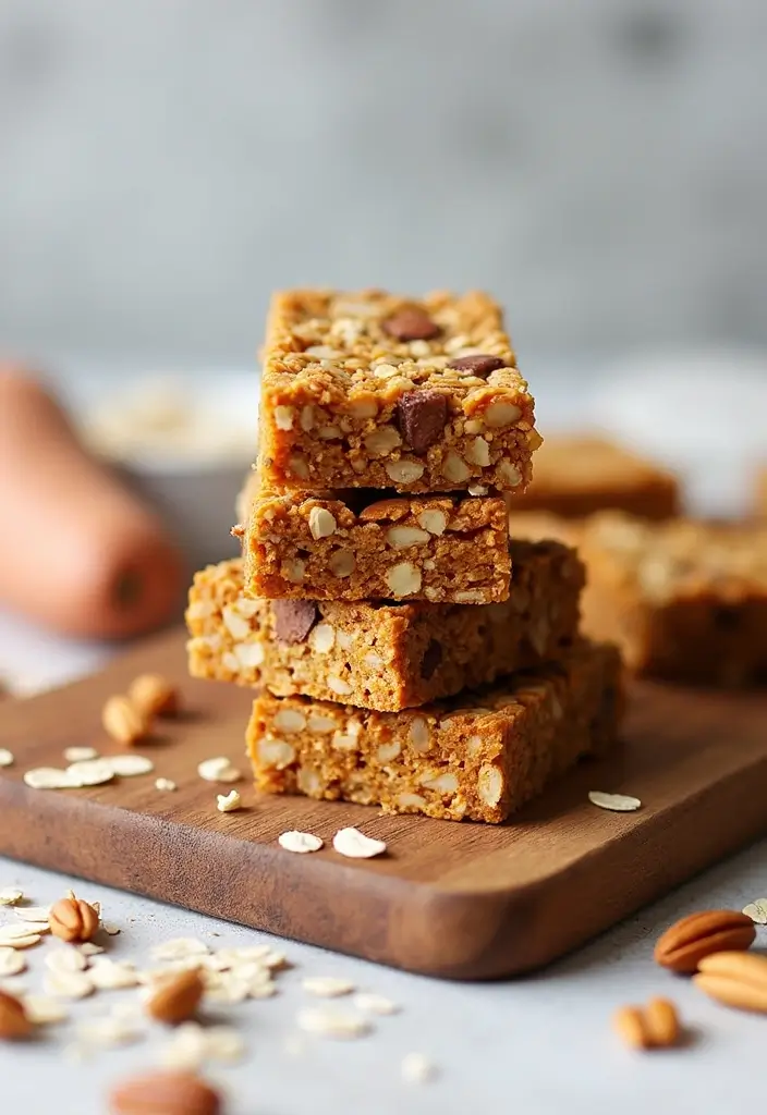 25 Vegan Sweet Potato Recipes You’ll Keep Making 102 25 Vegan Sweet Potato Recipes You’ll Keep Making - 16. Sweet Potato Granola Bars