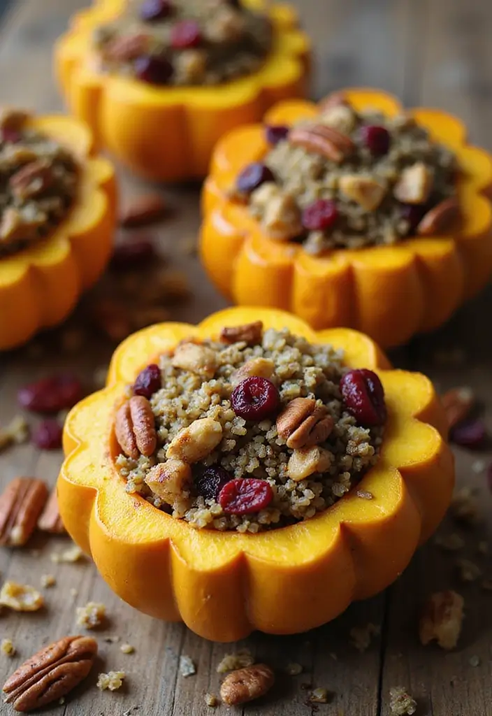 25 Vegan Thanksgiving Main Dish Recipes Everyone Will Love 1 25 Vegan Thanksgiving Main Dish Recipes Everyone Will Love - 1. Stuffed Acorn Squash
