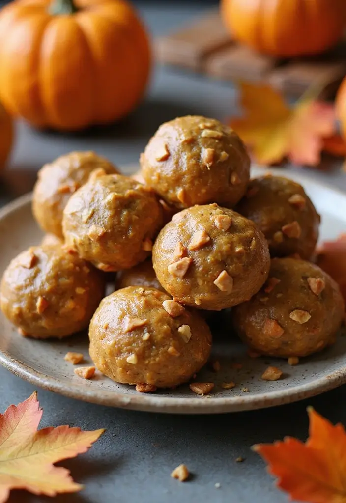 26 Gluten Free Vegan Pumpkin Recipes for Autumn 36 26 Gluten Free Vegan Pumpkin Recipes for Autumn - 6. Pumpkin Pie Energy Bites