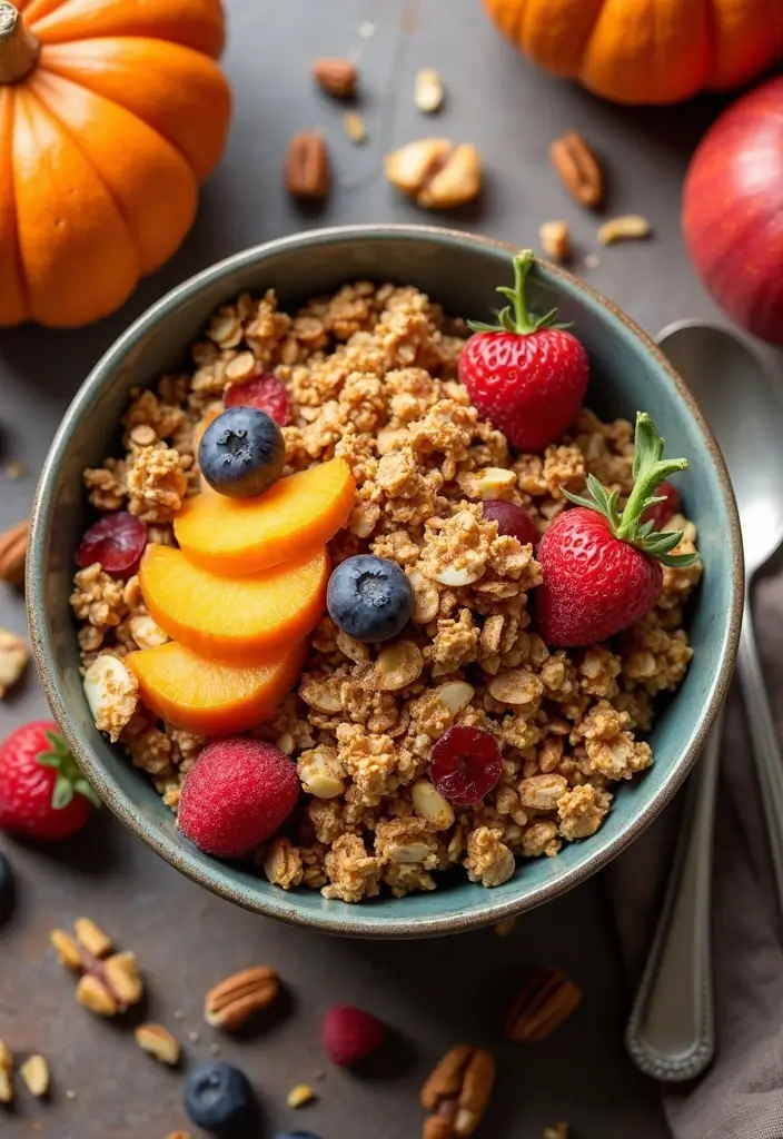 26 Gluten Free Vegan Pumpkin Recipes for Autumn 50 26 Gluten Free Vegan Pumpkin Recipes for Autumn - 8. Pumpkin Spice Granola